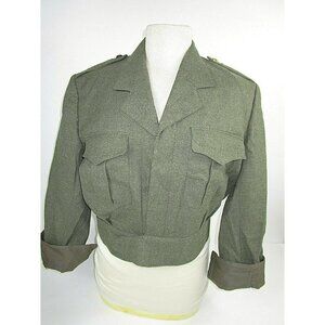 1968 Belgium Military Uniform Jacket ORIGINAL Begetex Army Green 42 NEVER Worn